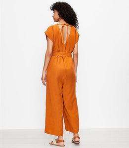 Beach Tie Back V-Neck Jumpsuit