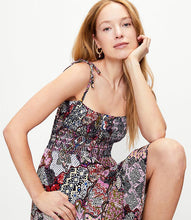 Load image into Gallery viewer, Floral Smocked Strappy Midi Dress
