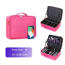 Load image into Gallery viewer, Cosmetic Makeup Case Travel Organizer

