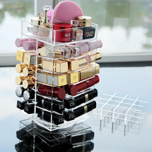 Load image into Gallery viewer, Rotating Acrylic Lipstick Organizer Storage Case
