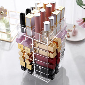 Rotating Acrylic Lipstick Organizer Storage Case