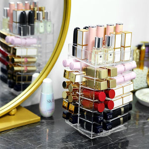 Rotating Acrylic Lipstick Organizer Storage Case