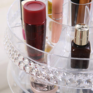 Transparent Acrylic Rotating Makeup Organizer Case