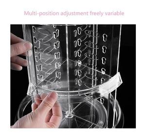 Transparent Acrylic Rotating Makeup Organizer Case