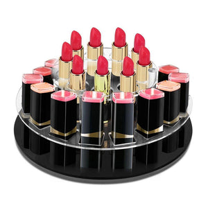 Premium Acrylic Rotating Lipstick Cosmetic Organizer