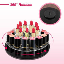 Load image into Gallery viewer, Premium Acrylic Rotating Lipstick Cosmetic Organizer
