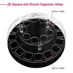 Premium Acrylic Rotating Lipstick Cosmetic Organizer